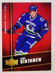2015-16 Fleer Showcase Universe Precious Metal Gems Jake Virtanen #MU-30 Red 092/150 Rookie